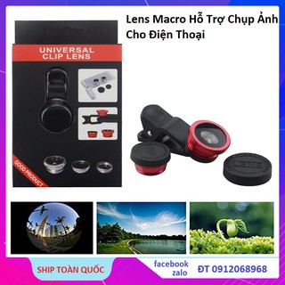 Ống Kính Chụp Hình Góc Rộng, Lens Dùng Cho Điện Thoại - Ipad - Laptop - Siêu Nét