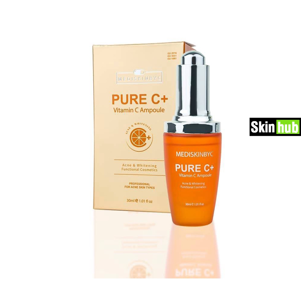 Tinh Chất Dưỡng Trắng Da, Mờ Thâm MediskinbyC Pure C+Vitamin C Ampoule Chống kích ứng
