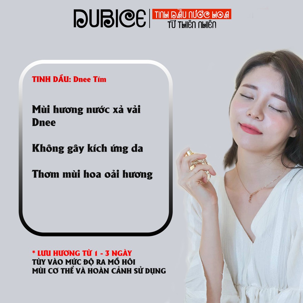 Tinh dầu nước xả vải Dnee Tím dung làm nước xả, nước giặt, xịt thơm quần áo