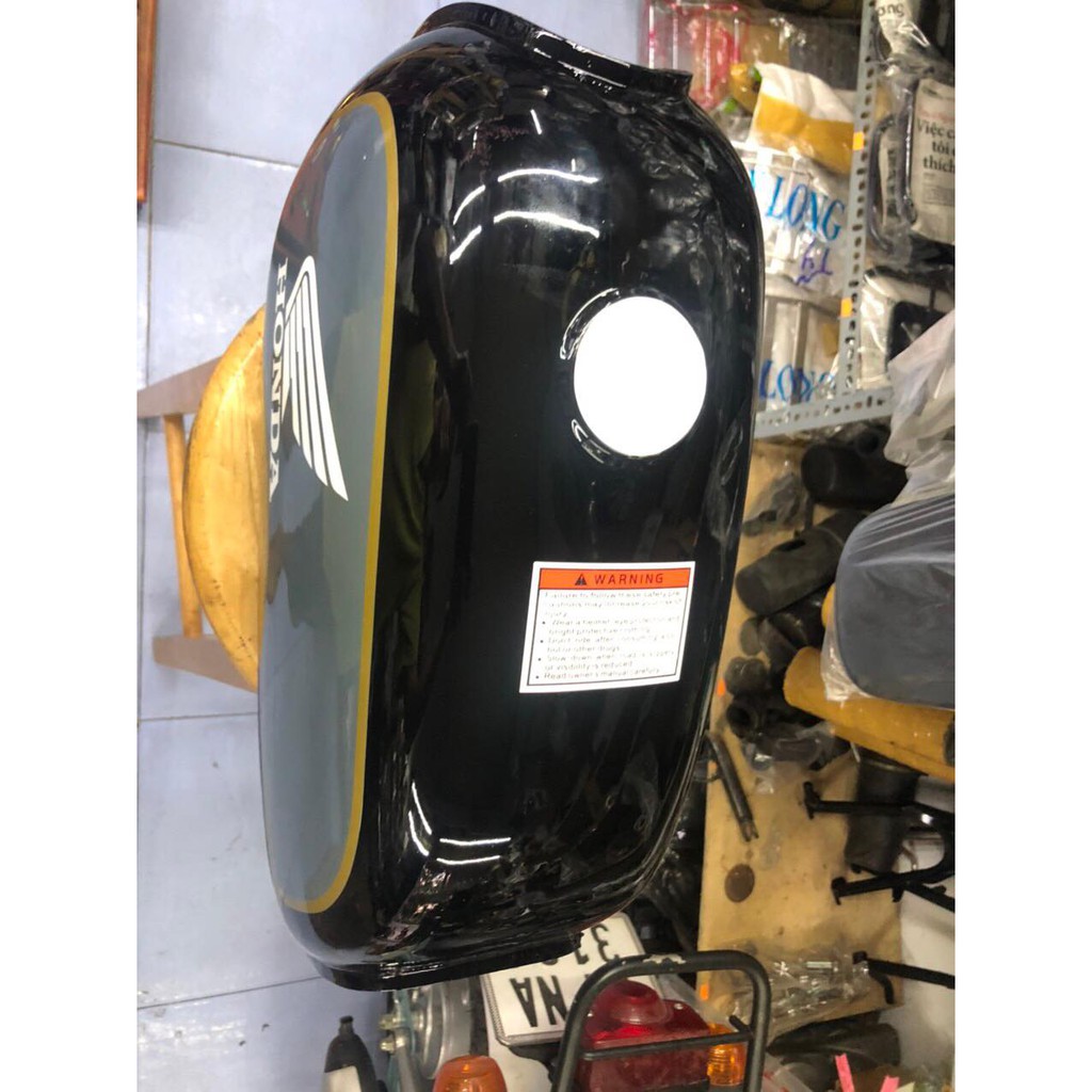 honda 67: trọn bộ bình xăng lớn Cds đen tem xám - đủ phụ kiện