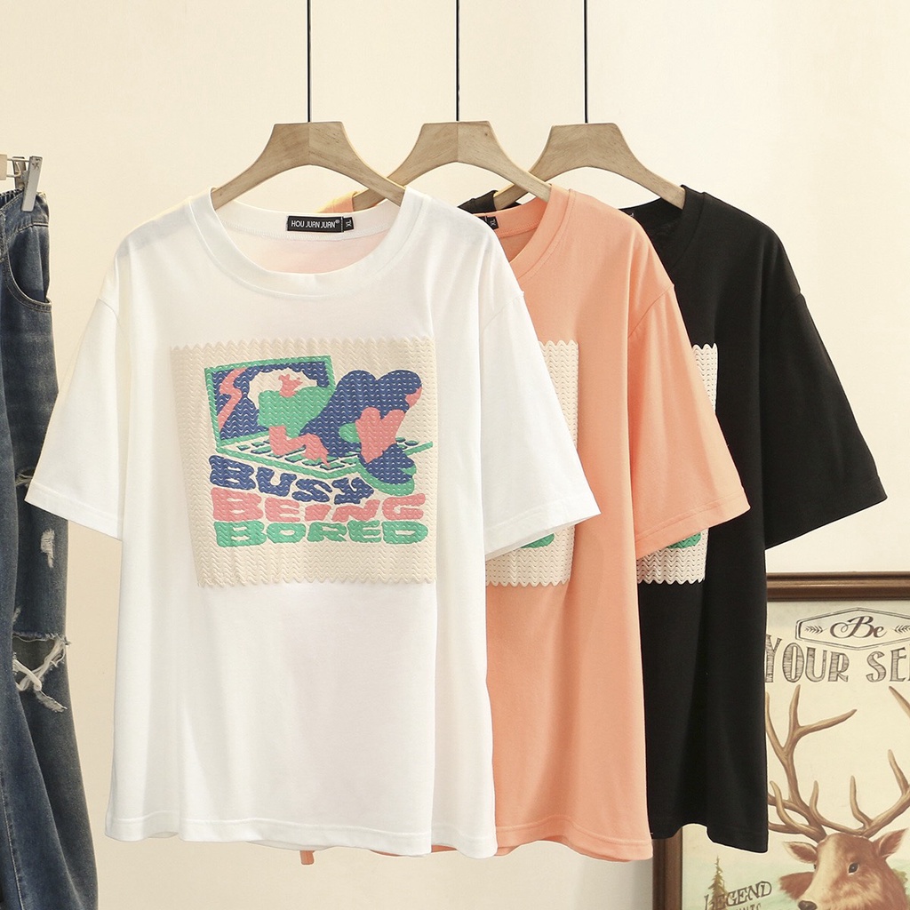 A24627 Áo thun nữ hè ngắn tay cho người mập hàng nhập