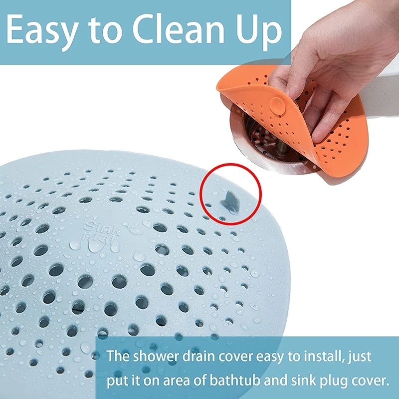 Nắp Silicone Đậy Cống Thoát Nước Nhà Bếp/Phòng Tắm Khử Mùi Tiện Dụng