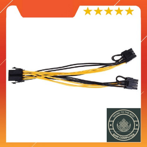 Cáp Chia Nguồn Card VGA 6/8Pin ra 2 X 8 Pin