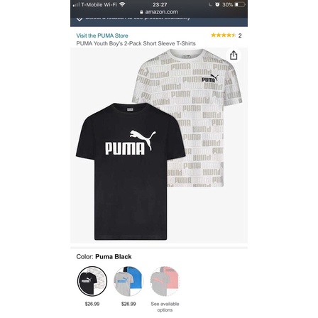 SET 02 Áo thun trẻ em Puma