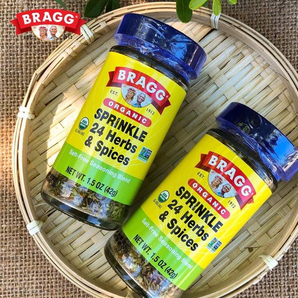 Hỗn hợp gia vị hữu cơ 24 loại thảo mộc Bragg 42g