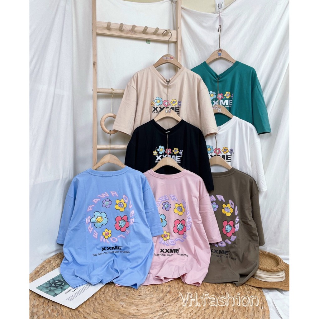 Áo thun tay lỡ dáng Unisex form rộng chất cotton co giãn 4 chiều phong cách Ulzzang | BigBuy360 - bigbuy360.vn