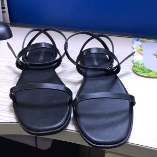 [ Sẵn 36,37 ] Sandal dây mảnh uzzlang ( có ảnh thật)