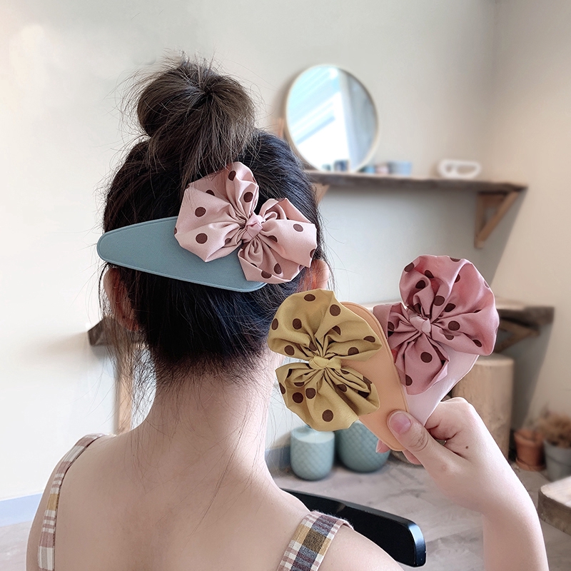 Kẹp Tóc Nơ Lớn Thời Trang Hàn Quốc Cho Nữ