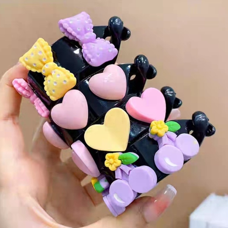 Kẹp Tóc Đuôi Ngựa Cố Định Lưng Cao Thời Trang Mùa Hè Cho Bé Gái Giá Rẻ