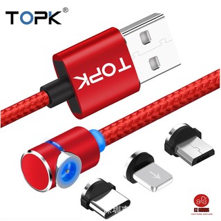 CÁP SẠC NAM CHÂM TOPK 3 ĐẦU XOAY 360 độ - SuperStore