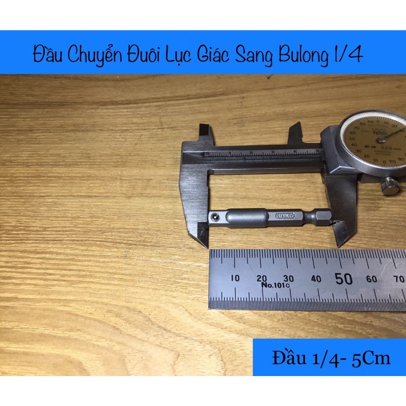 Đầu Chuyển Đuôi Lục Giác Sang Bulong Nhật Bãi 1/4-5Cm