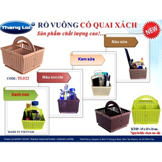 rổ vuông có quai đa năng