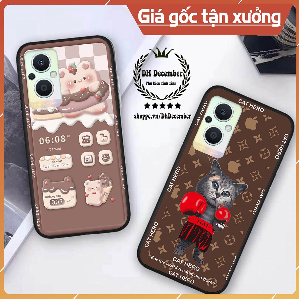 Ốp lưng Oppo RENO 7Z 5G in hình 3D GẤU HỒNG-GẤU BE3R -XINH XẺO CỰC ĐẸP