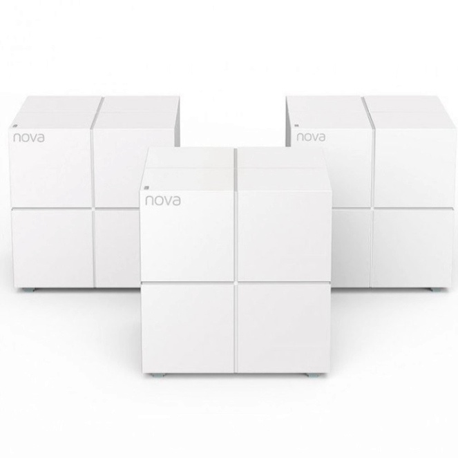 Bộ Phát Mesh WiFi Tenda Nova MW6 (3-Pack) Chuẩn AC 1200Mbps - 3 Cục Phủ Wifi Toàn Nhà, 1 Tên Mạng Duy Nhất