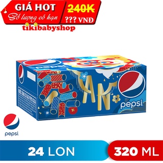 Thùng 24 Lon Nước Ngọt Có Gaz Pepsi x thumbnail