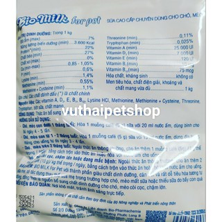 Sữa bột cho chó mèo con BIO MILK