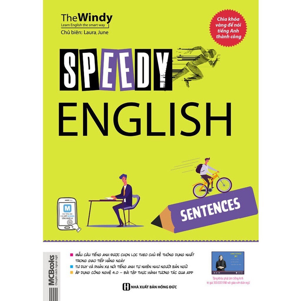 Sách SPEEDY ENGLISH - Cuốn Sách Tổng Hợp Các Mẫu Câu Giao Tiếp Tiếng Anh Thông Dụng