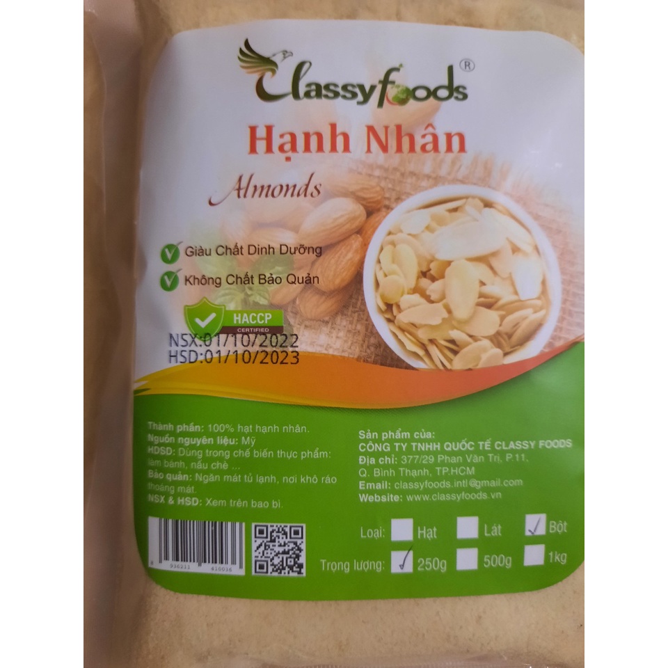 Bột Hạnh Nhân MỸ (classyfoods)