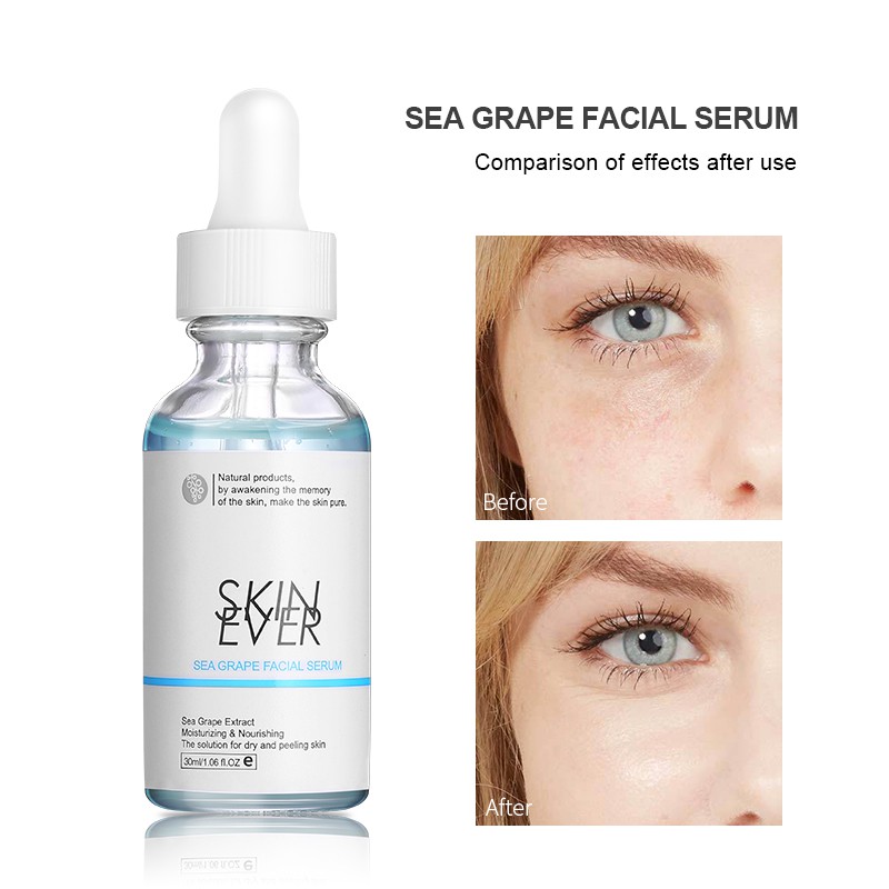 Serum SKIN EVER chiết xuất cây trà/ nho biển giữ ẩm/ rau má/ cà phê loại bỏ quầng thâm 30ml
