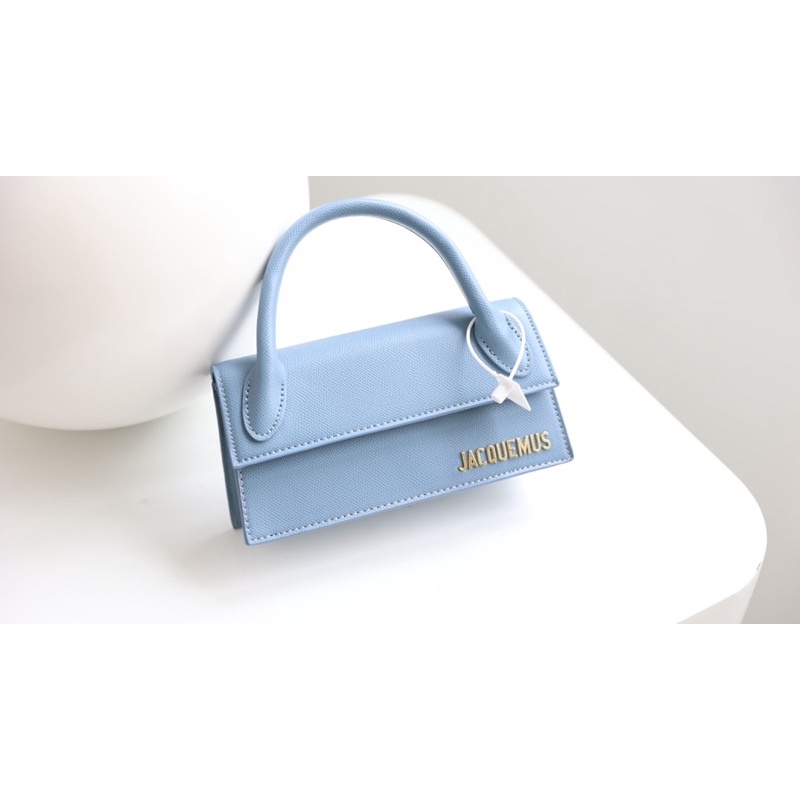 Túi Xách Jacquemus Bản Ngang Trắng Đen Xanh Hồng