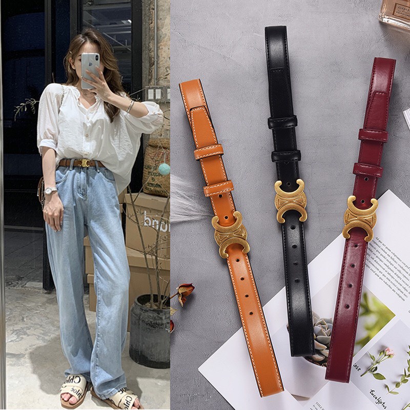 Thắt lưng nữ dây nịt đai váy nữ da thật hàng cao cấp kiểu dáng thời trang cá tính