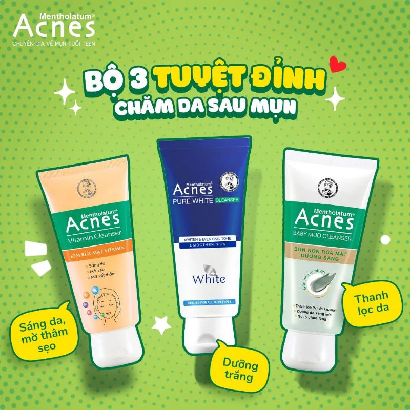 Sữa rửa mặt Acnes 100g