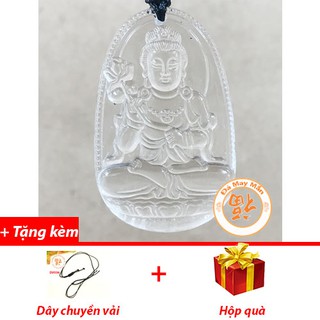 Mặt Dây Chuyền Đại Thế Chí Bồ Tát Lưu Ly Trắng
