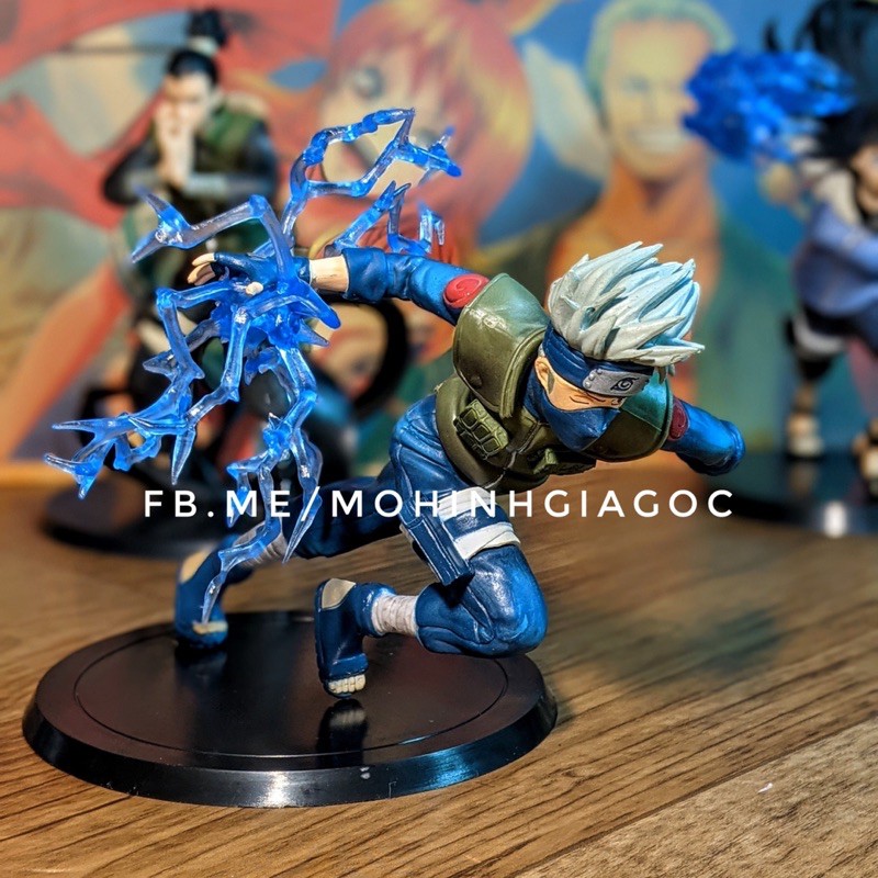 (SẵnVN) Mô hình nhân vật Hatake Kakashi, Hinata Hyuga , Nara Shikamaru tư thế chiến đấu- Nhânvật Naruto - Chiều cao 14cm