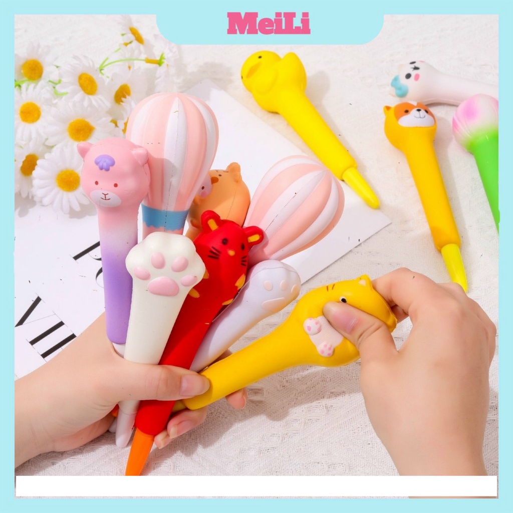 Bút Nước Squishy pilu bút xả Stress nhiều hình siêu đáng yêu có thể tháo rời BUTNUOC11 (sỉ hot) (tuyển sỉ).