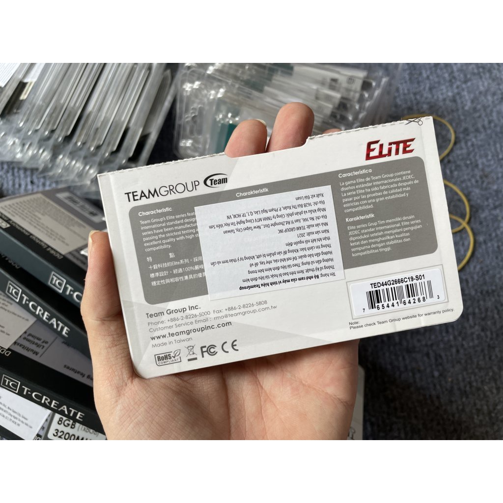 RAM Laptop Team Group Elite 4GB DDR4 Bus 2666 chính hãng - Bảo hành 36 tháng