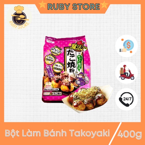 Bột làm bánh Takoyaki Nhật Bản 400g Date xa