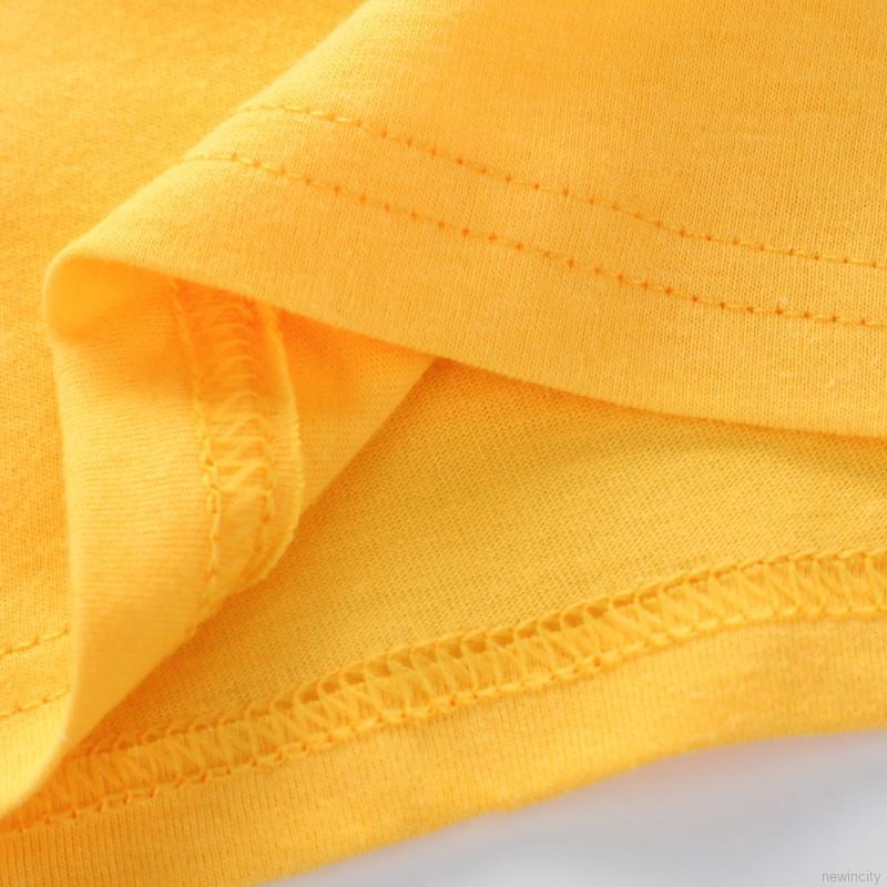 Set áo thun cổ tròn tay ngắn họa tiết hoạt hình kèm quần thời trang cho bé