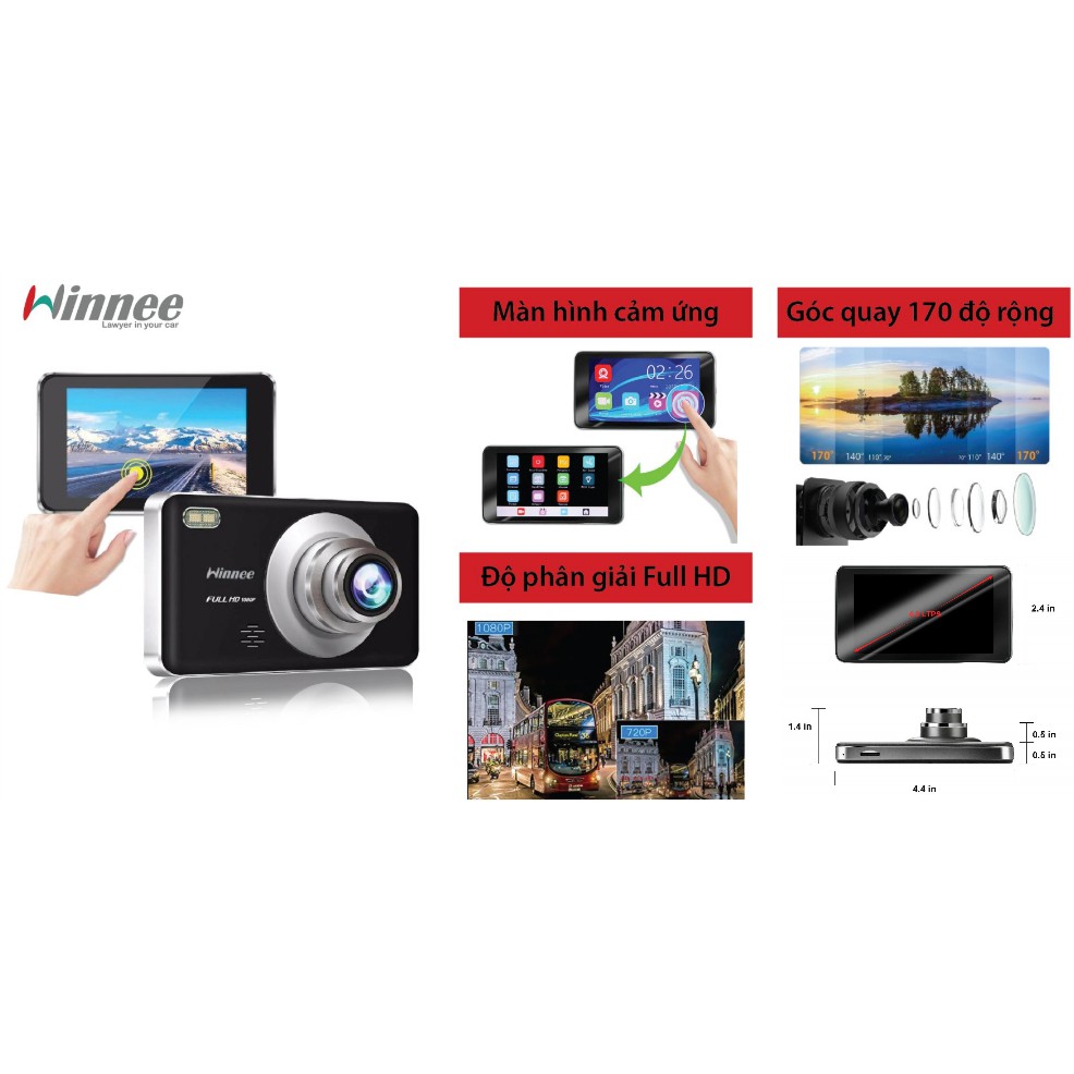 CAMERA HÀNH TRÌNH WINNEE R450S
