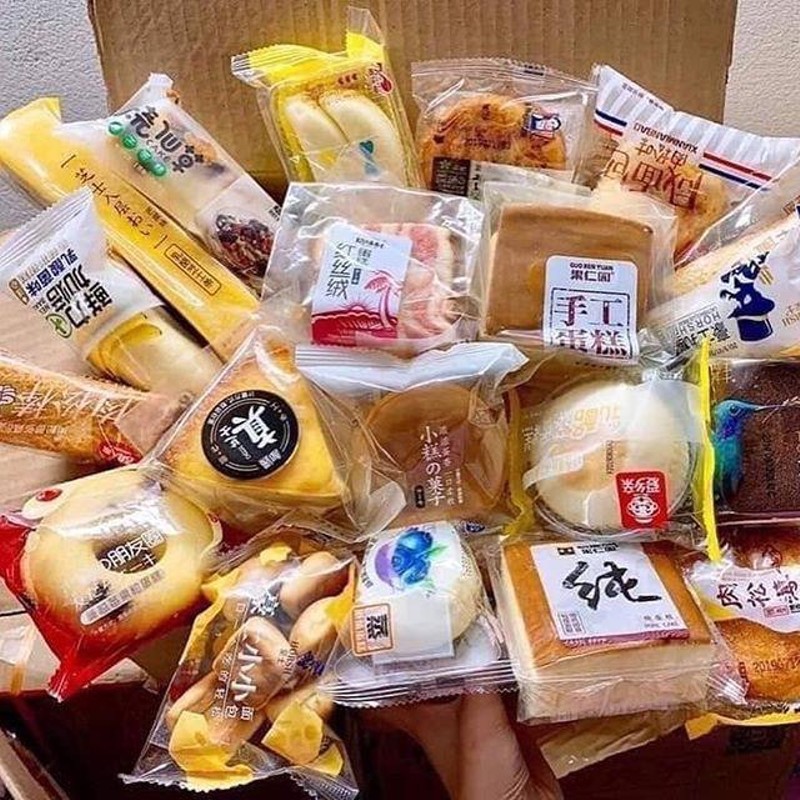 Combo 1kg bánh tươi Đài Loan mix nhiều vị chọn lọc hàng cao cấp hot nhất