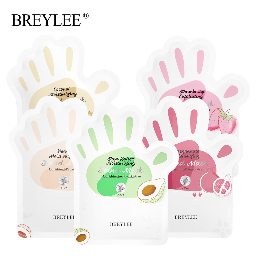 Cặp mặt nạ tay dạng BREYLEE dưỡng ẩm chống nếp nhăn chăm sóc da tay
