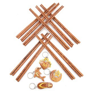 Đũa bếp_đũa cả bằng gỗ dừa khảm trai cao cấp_cứng không mốc đảm bảo an toàn [hàng đẹp]