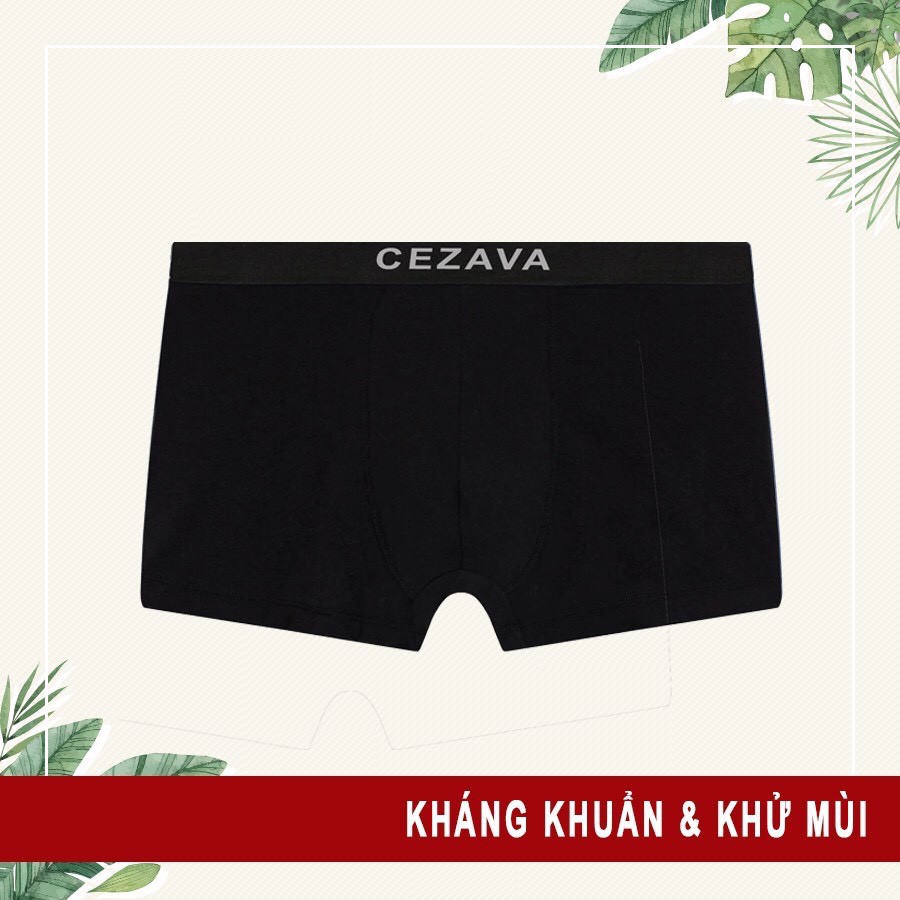 Quần Sịp đùi Nam cao cấp Boxer CEZAVA cotton co giãn thoải mái