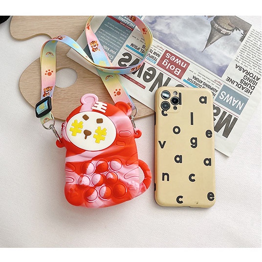 Túi Đeo Chéo Vai Bằng Silicone Thời Trang Dành Cho Bé Gái