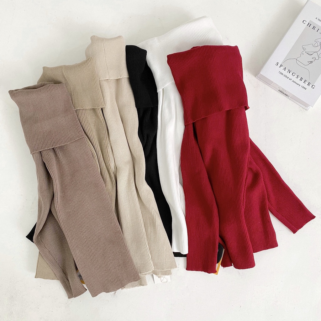 Áo len nữ trễ vai tay dài dáng ôm thời trang ulzzang Hàn Quốc Fmstyle Saigon 21ALU11EP0502 | BigBuy360 - bigbuy360.vn