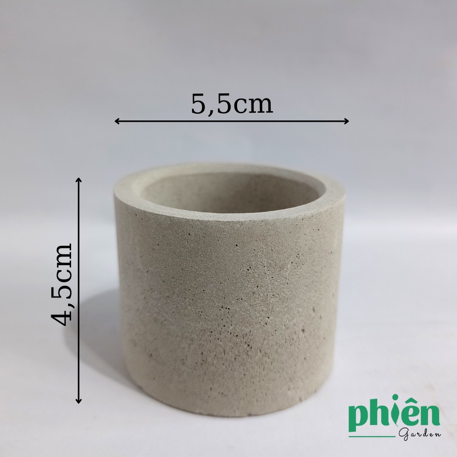 Chậu xi măng mini trồng sen đá, xương rồng, chậu xi măng vuông tròn đủ kích thước