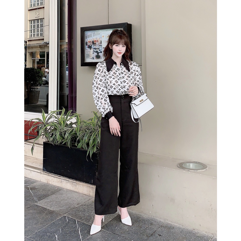 Áo sơ mi hoạ tiết, sang trọng chất vải lụa mềm mại thoáng mát - LL013 | BigBuy360 - bigbuy360.vn