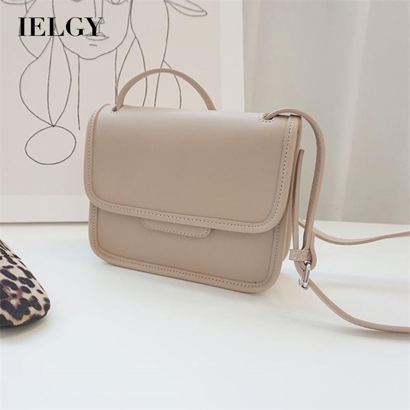 Túi Đeo Vao Dáng Vuông Nhỏ Màu Trơn Phong Cách Hàn Nhật Thời Trang Cho Phụ Nữ IELGY