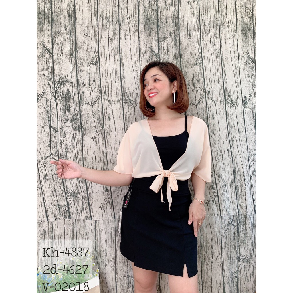 4887 - Da/Trắng/Đen - Khoác BIGSIZE Voan | BigBuy360 - bigbuy360.vn