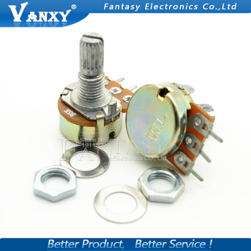 Bộ 5 Chiết Áp Wh148 B1K B2K B5K B10K B20K B50K B100K B250K B500K B1M 3pin 15mm 1k 2k 5k 10k 20k 50k 100k 250k 500k 1m