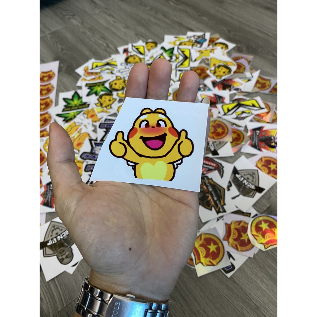 Tem Sticker Minion - 3Lớp cao cấp chống bong phai màu ! ( giá 1c )