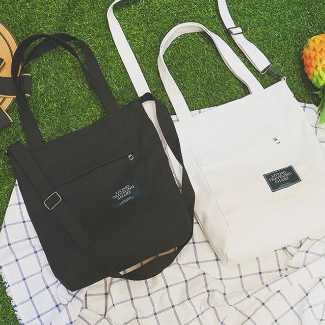 Túi Tote Đeo Chéo Khóa Kéo Sharing