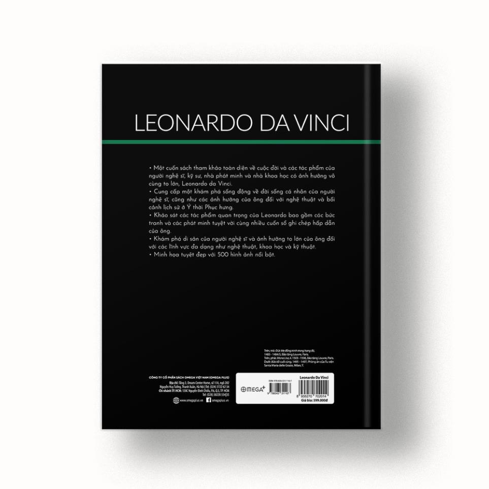 Sách - LEONARDO DA VINCI: Cuộc đời và tác phẩm qua 500 hình ảnh - AlphaBooks