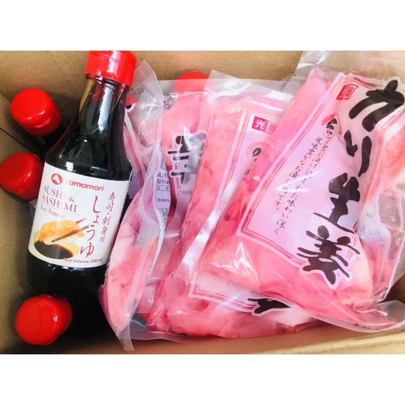 [Hàng Nhật] Gừng hồng Gari Pink ăn kèm sushi, sashimi 250g