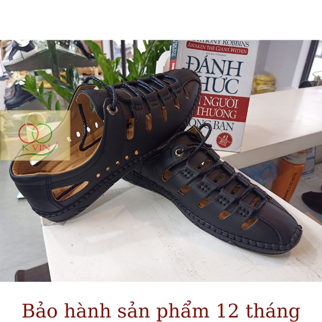 [Rẻ Chất Lượng] Giầy Da Nam Mùa Hè, Thoáng Mát, Êm Chân, Chống Hôi Chân, Thời Trang Kvin.