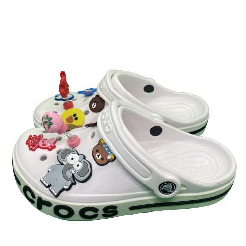 Dép cross đế bánh mì sục bít đầu cho nam và nữ đủ size 36, 37, 38, 39, 40, 41, 42, 43, 44, full màu trắng hàng xuất khẩu | BigBuy360 - bigbuy360.vn